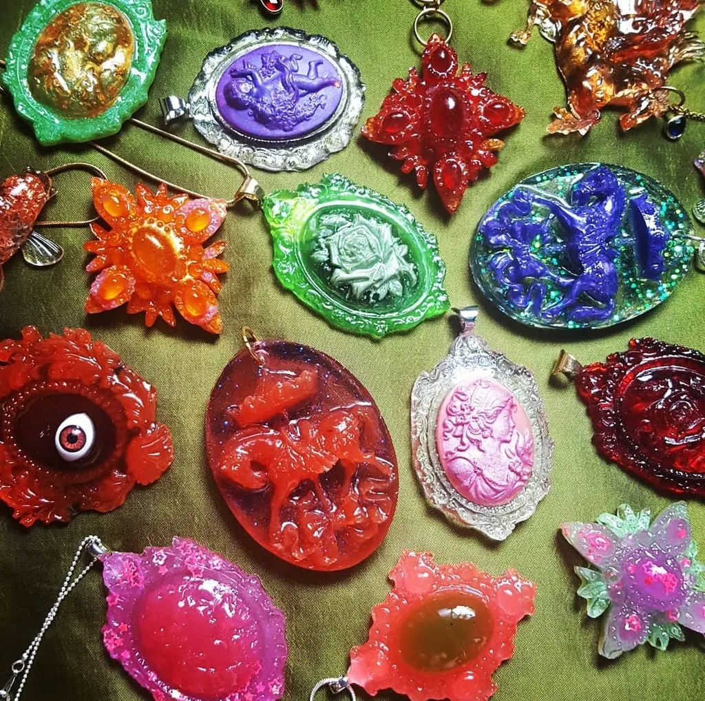 Radical Renaissance resin jewellery